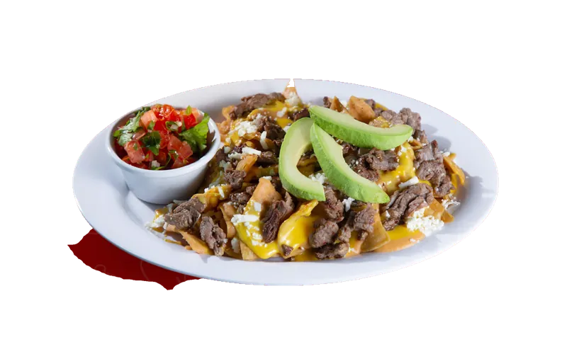 Nachos con carne asada